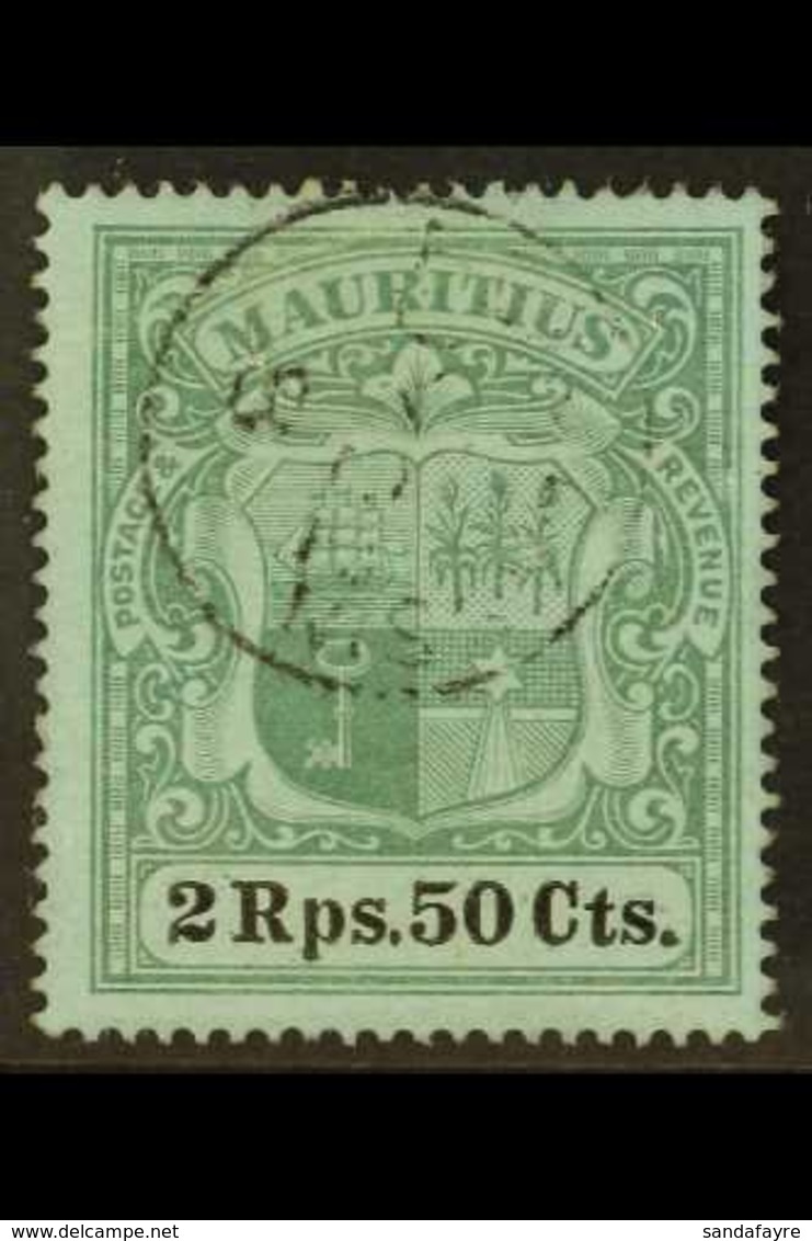 1900-05  2r50 Green & Black/blue, SG 154, Fine Cds Used For More Images, Please Visit Http://www.sandafayre.com/itemdeta - Mauricio (...-1967)