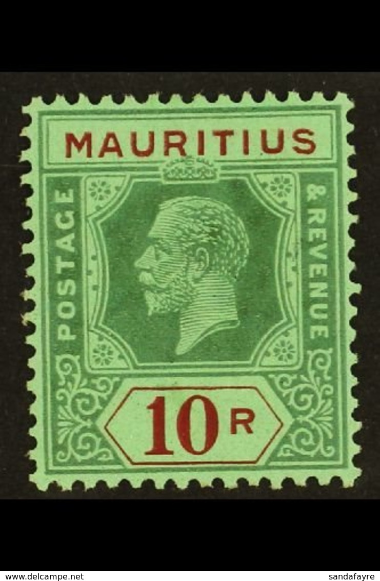 1921-34  10r Green & Red/emerald (Die II), SG 241, Fine Mint For More Images, Please Visit Http://www.sandafayre.com/ite - Maurice (...-1967)
