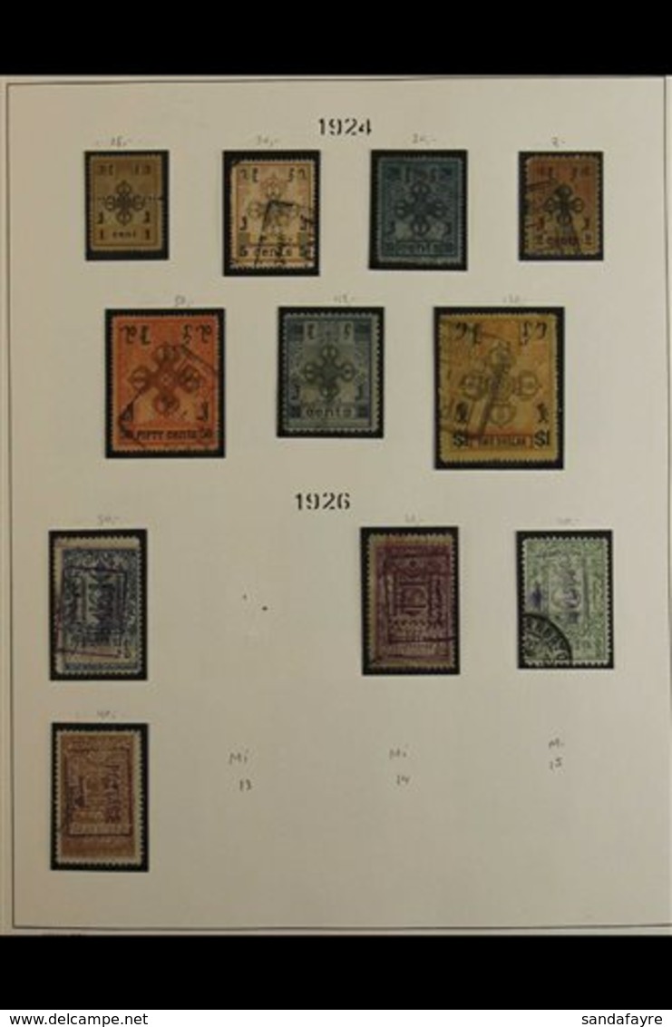 1924 TO 1980 SUBSTANTIAL USED COLLECTION  IN 2 LARGE SCHAUBEK ALBUMS. An Attractive Collection Begins With The 1924 Mixe - Mongolië