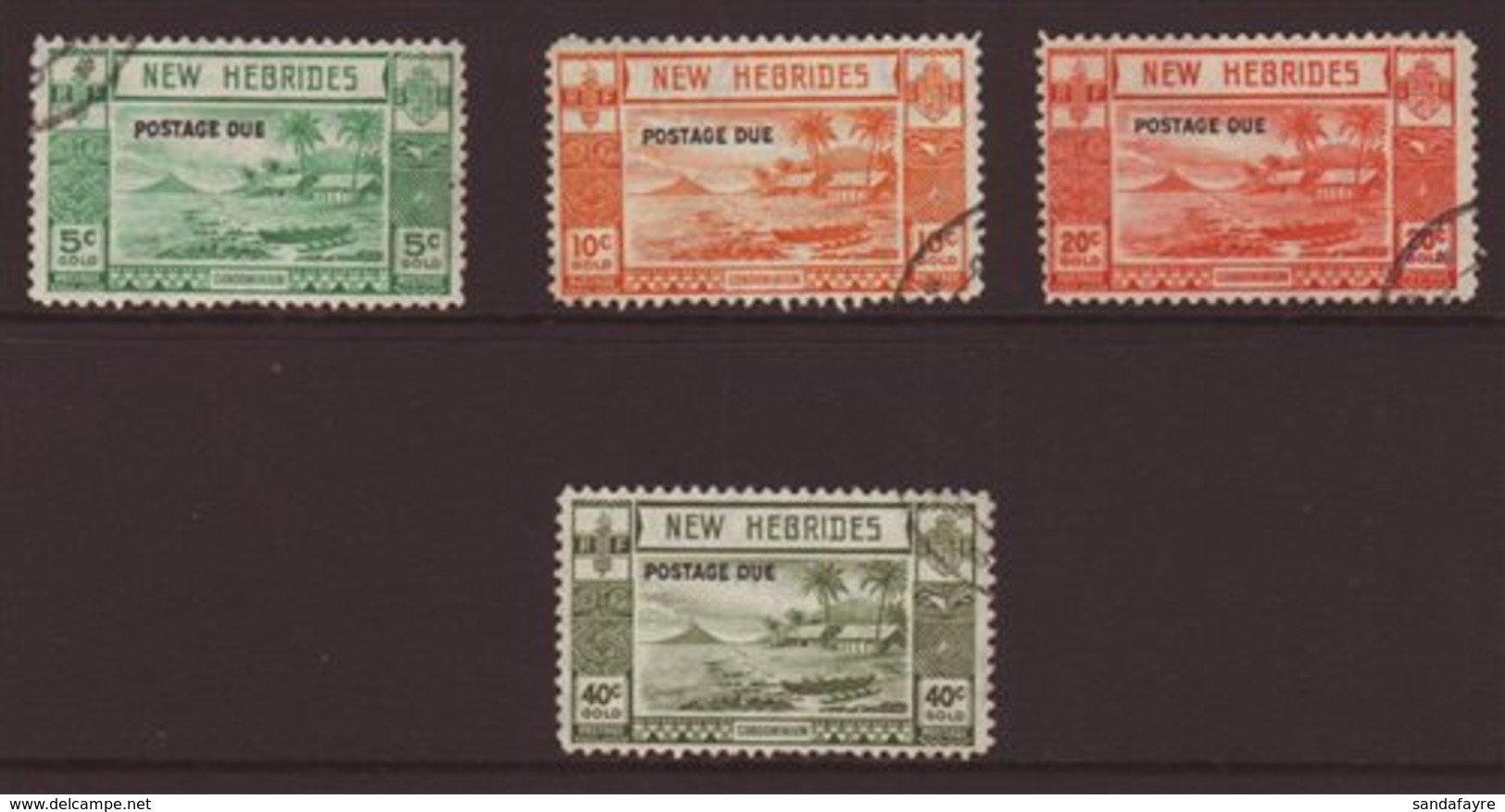 ENGLISH:  1938 Postage Due 5c To 40c SG D6/9, With Fine Favour Cds's. (4 Stamps) For More Images, Please Visit Http://ww - Autres & Non Classés