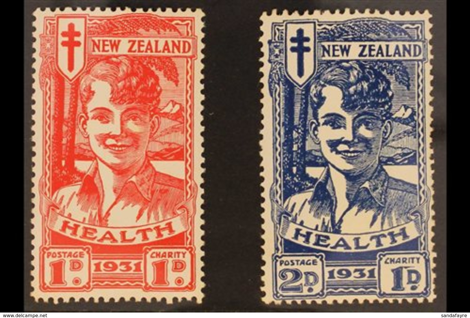 1931  Health "Smiling Boy" Set, SG 546/47, Very Fine Mint. (2 Stamps) For More Images, Please Visit Http://www.sandafayr - Autres & Non Classés