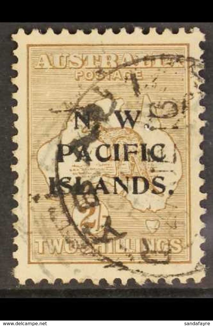 NSWI  1915-16 2s Brown Roo Watermark W5 Overprint, SG 91, Used, Good Centring, Fresh Colour. For More Images, Please Vis - Papua-Neuguinea