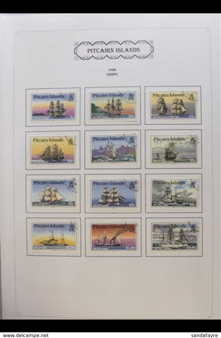 1971-94 ALL DIFFERENT VERY FINE USED COLLECTION  A Highly Attractive Collection In An Album With A High Level Of Complet - Islas De Pitcairn