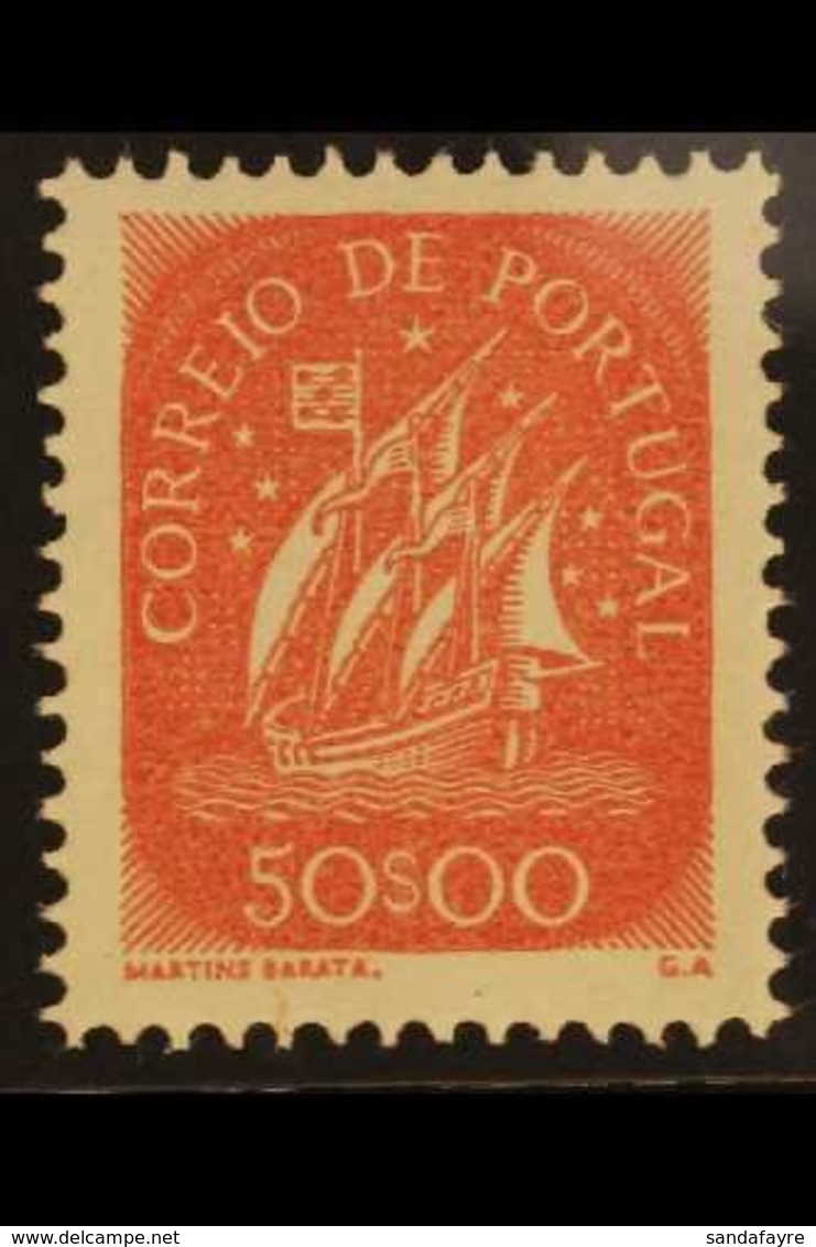 1943  50E Red Caravel, Michel 662, SG 958, Scott 631, Never Hinged Mint. Superb! For More Images, Please Visit Http://ww - Autres & Non Classés