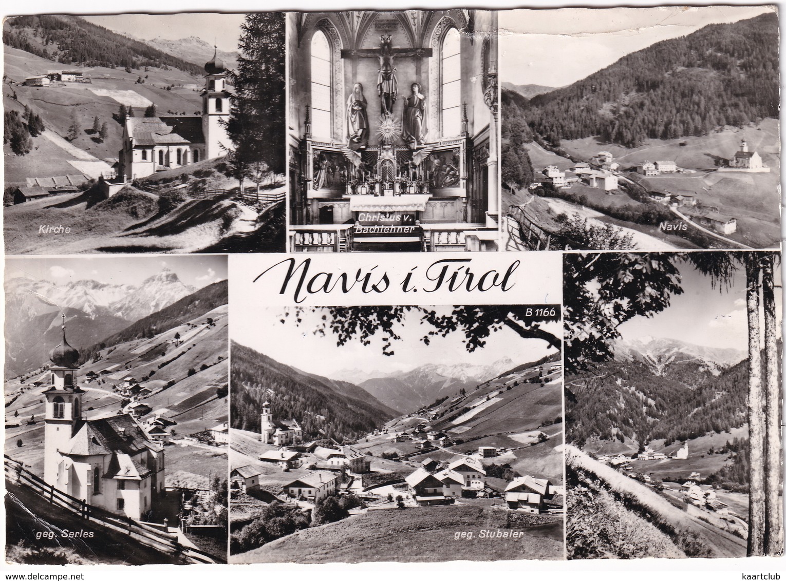 Navis I. Tirol: Kirche, Navis, Christus V. Bachlehner, Geg. Serles, Geg. Stubaier - (1962) - Matrei Am Brenner
