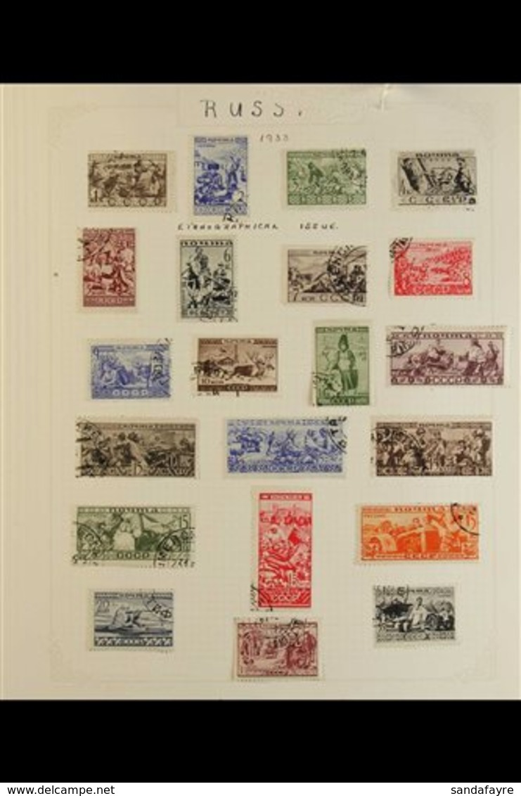 1923-1950 ATTRACTIVE COLLECTION  On Leaves, Fine Mint & Used Virtually ALL DIFFERENT Stamps, Includes 1924 Lenin Set Min - Altri & Non Classificati