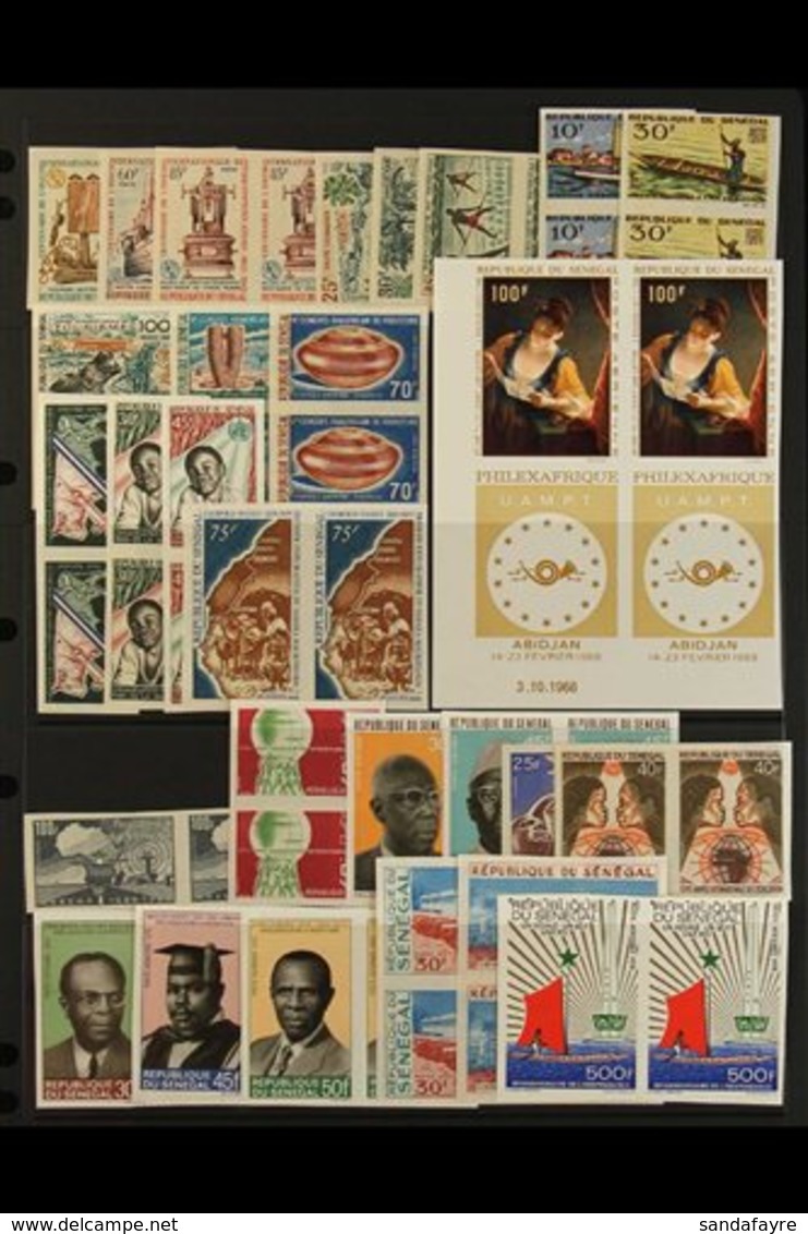 1965-1972 IMPERF PAIRS  Superb Never Hinged Mint ALL DIFFERENT Collection. Postage And Air Post Issues Including Many Go - Autres & Non Classés