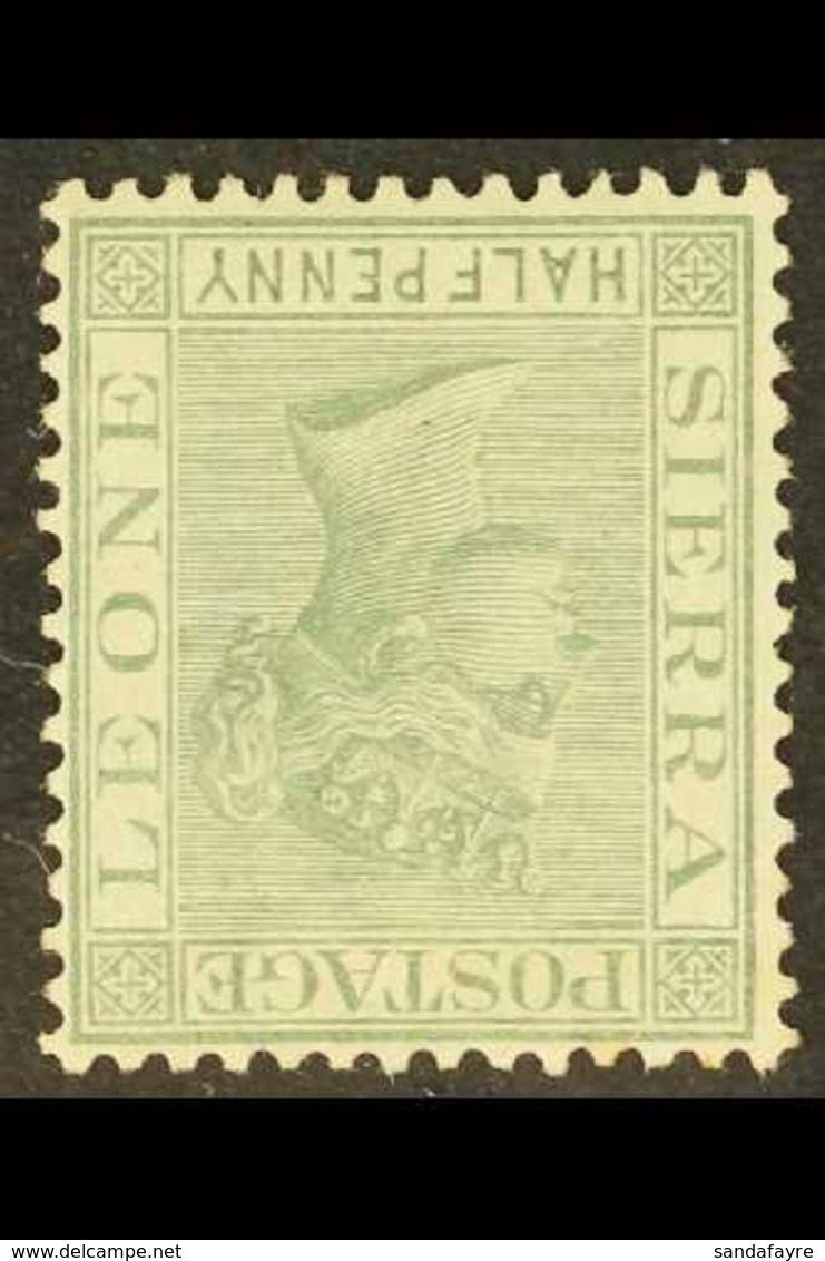 1884-91  ½d Dull Green WATERMARK INVERTED Variety, SG 27w, Fine Mint, Fresh & Scarce. For More Images, Please Visit Http - Sierra Leona (...-1960)