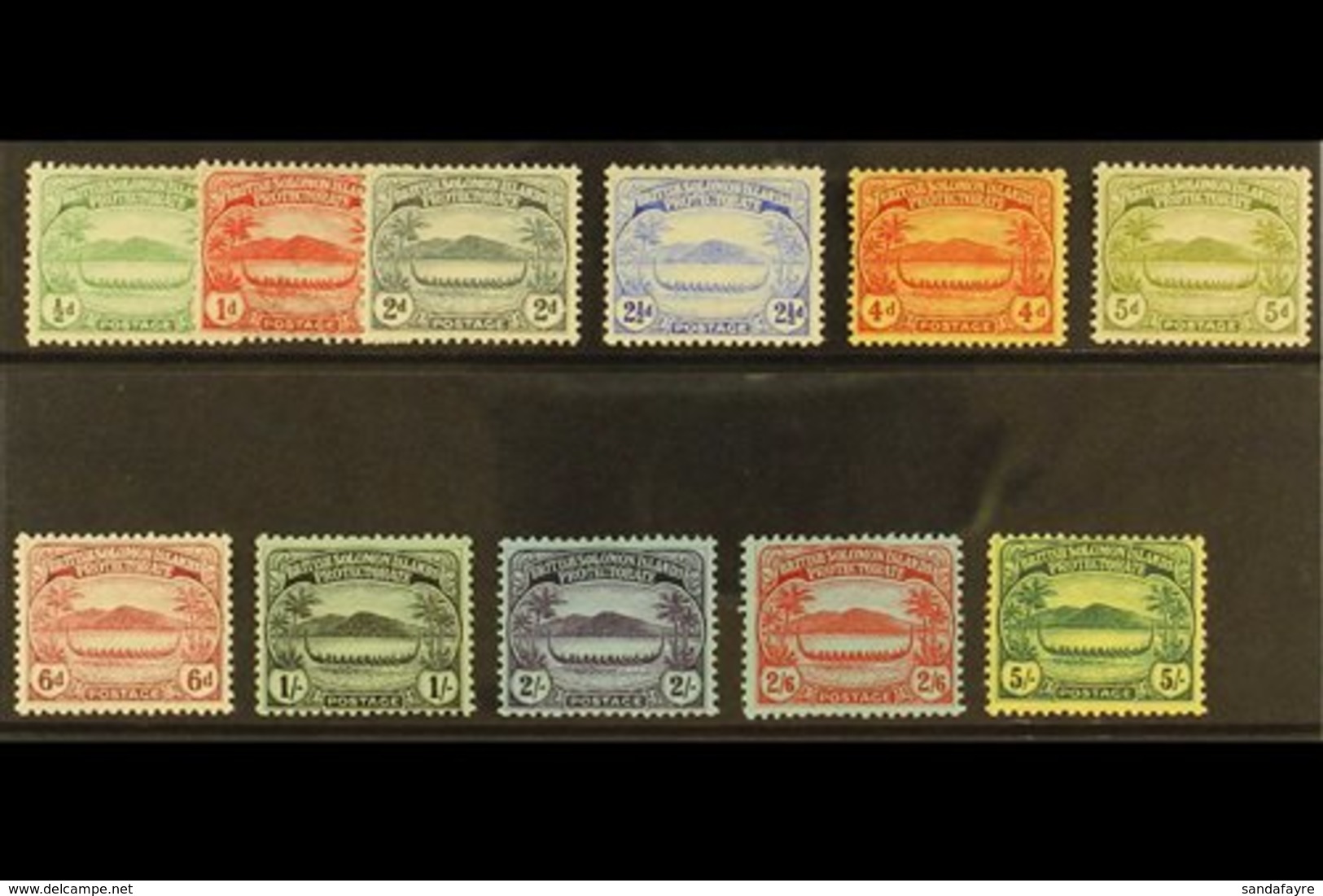 1908  Set Complete, SG 8/17, Mint Lightly Hinged (11 Stamps) For More Images, Please Visit Http://www.sandafayre.com/ite - Isole Salomone (...-1978)