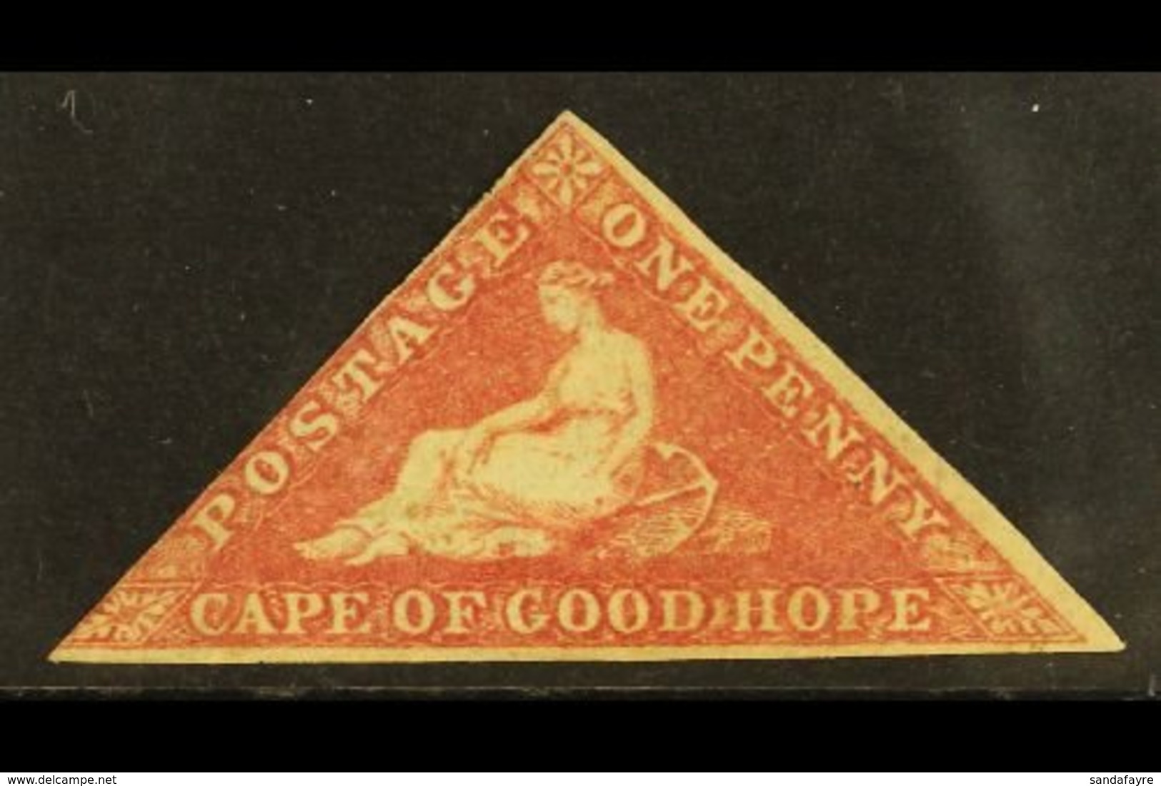CAPE OF GOOD HOPE  1855-63 1d Rose, SG 5a, MINT With 2 Margins (just Brushing At Left), Scarce. Large Part OG For More I - Sin Clasificación