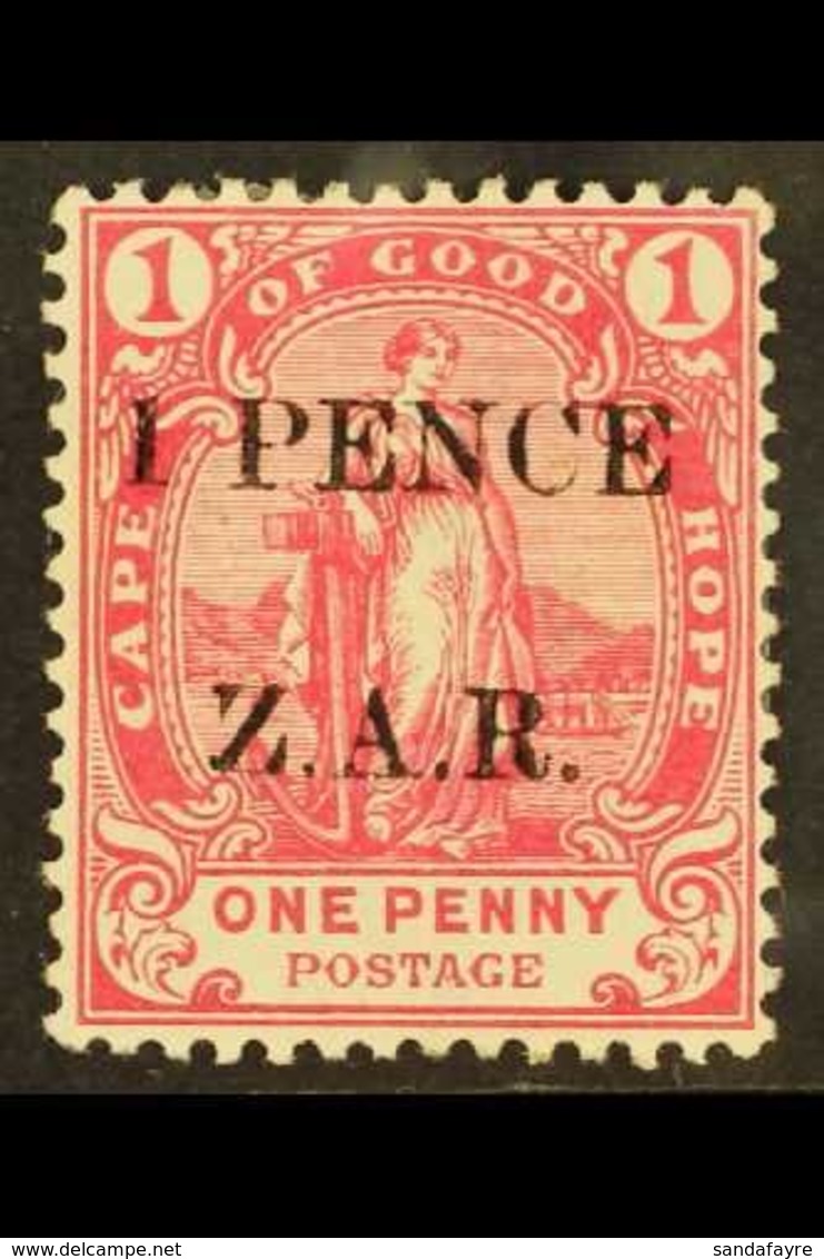 CAPE OF GOOD HOPE  VRYBURG Boer Occupation 1899 1 PENCE Rose, SG 2, Mint Large Hinge Remain, Fresh & Attractive For More - Zonder Classificatie