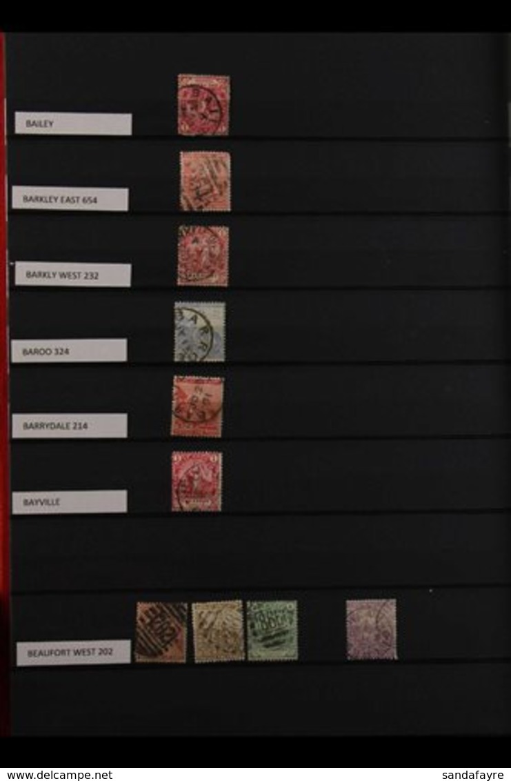 CAPE OF GOOD HOPE  POSTMARKS COLLECTION, Mostly On Single, "Seated Hope" Design Stamps, Good Range With Many Different O - Sin Clasificación