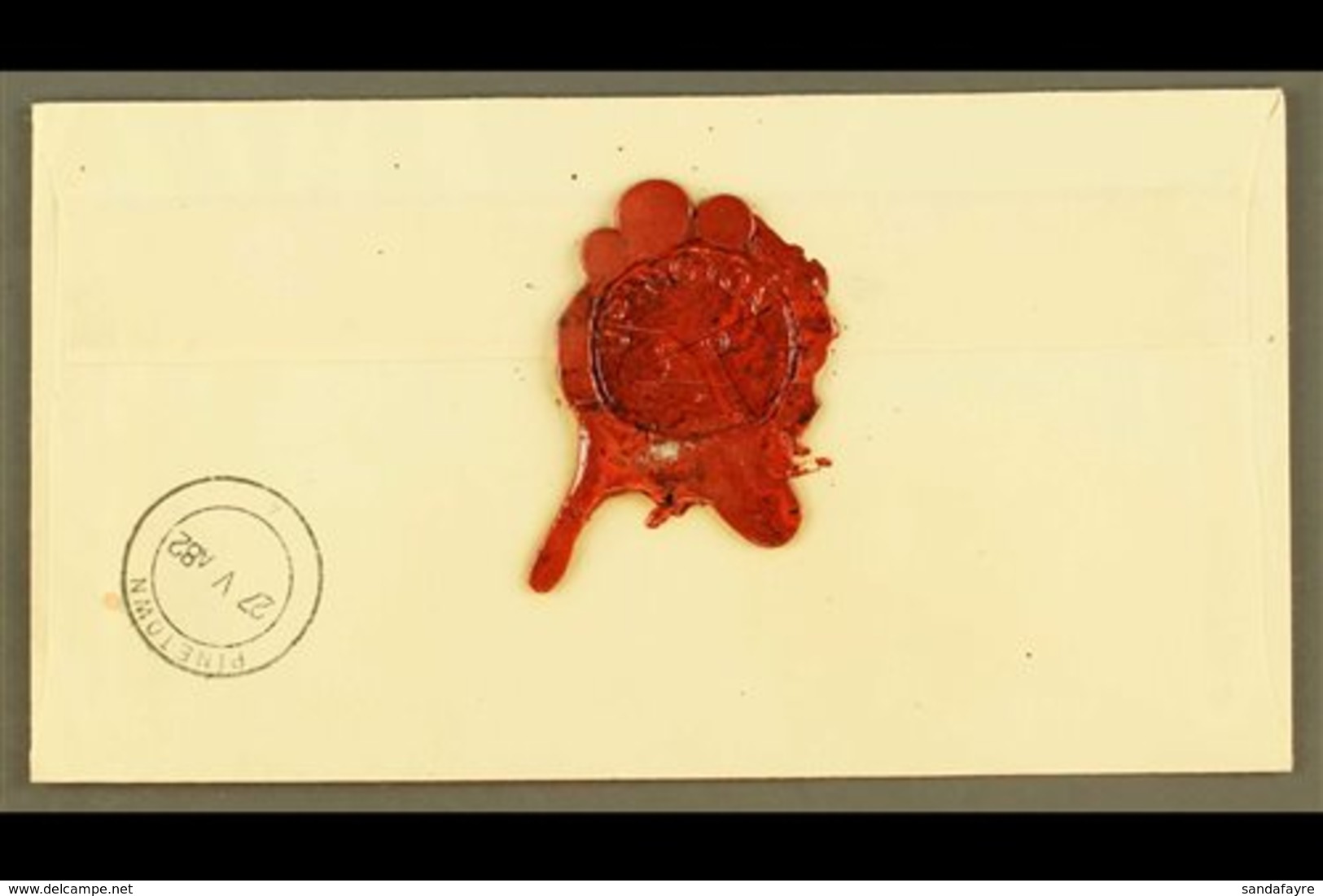 1982  WAX SEAL TAXED COVER, Unstamped Cover Addressed To Pinetown, Taxed And Collected By 2x 6c Definitive, "UPINGTON P. - Non Classés