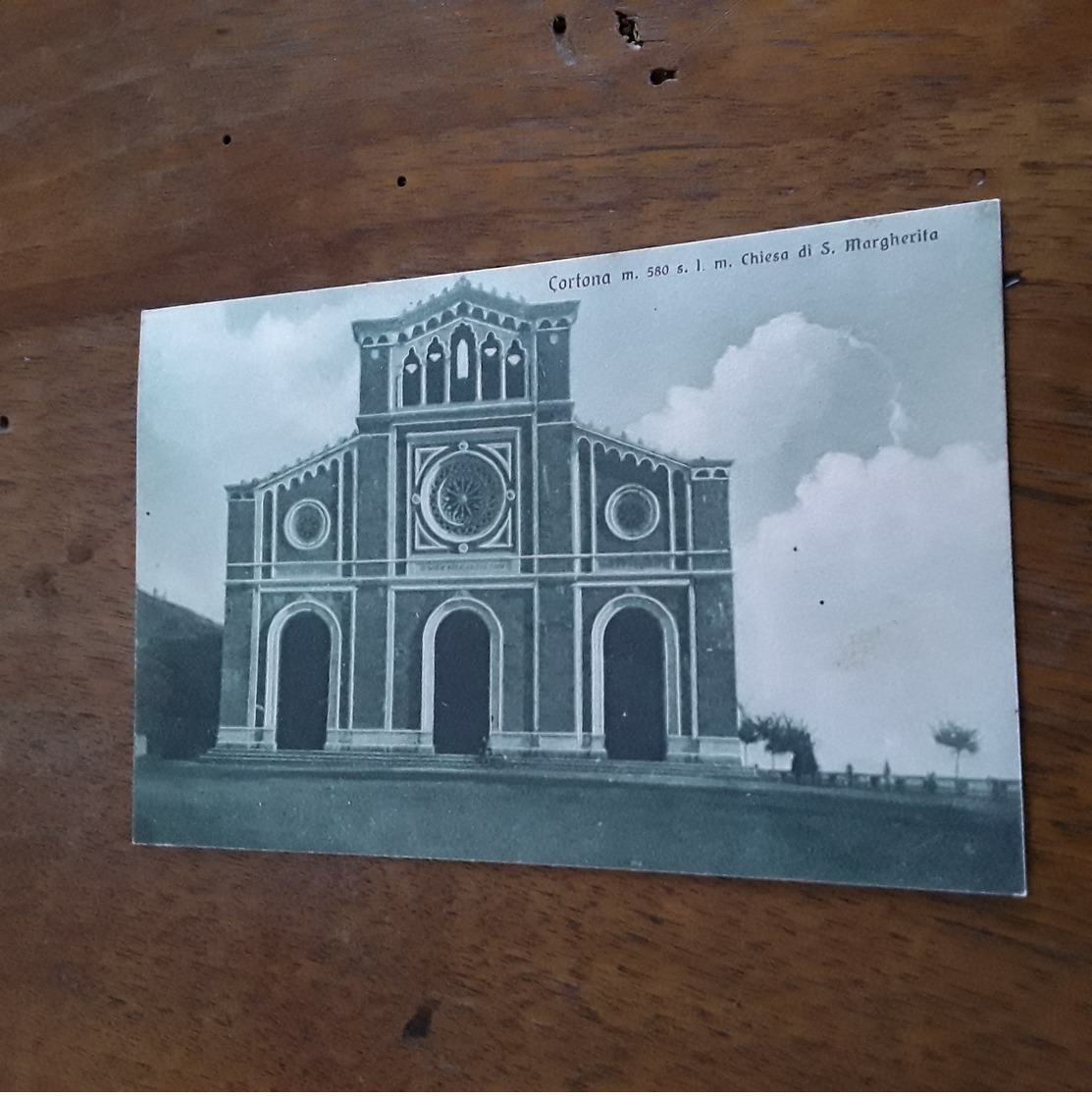 Cartolina Postale 1930 Circa, Cortona Chiesa Di S. Margherita - Arezzo