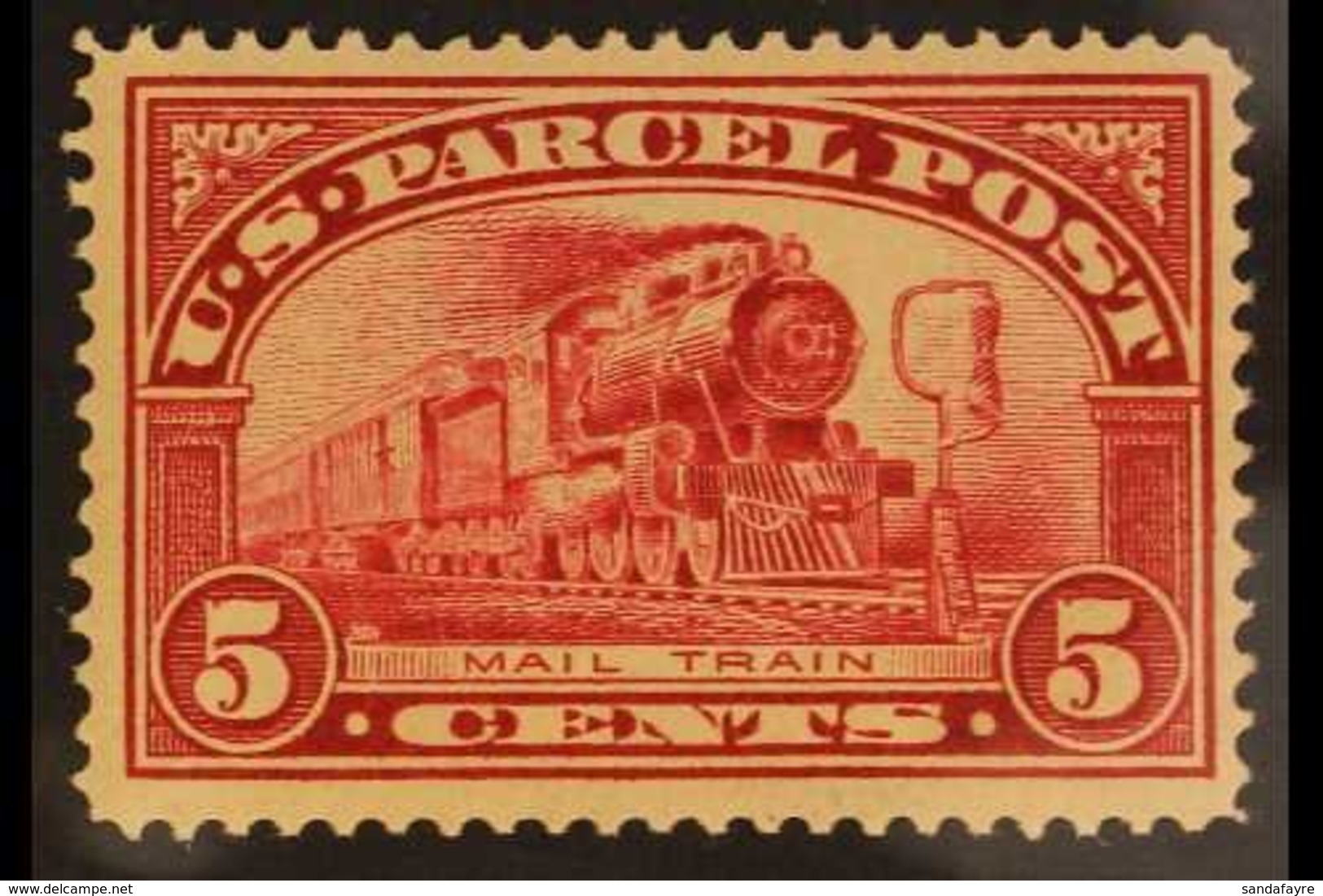 PARCEL POST  1912-13 5c Carmine-rose, Scott Q5, Never Hinged Mint. For More Images, Please Visit Http://www.sandafayre.c - Other & Unclassified