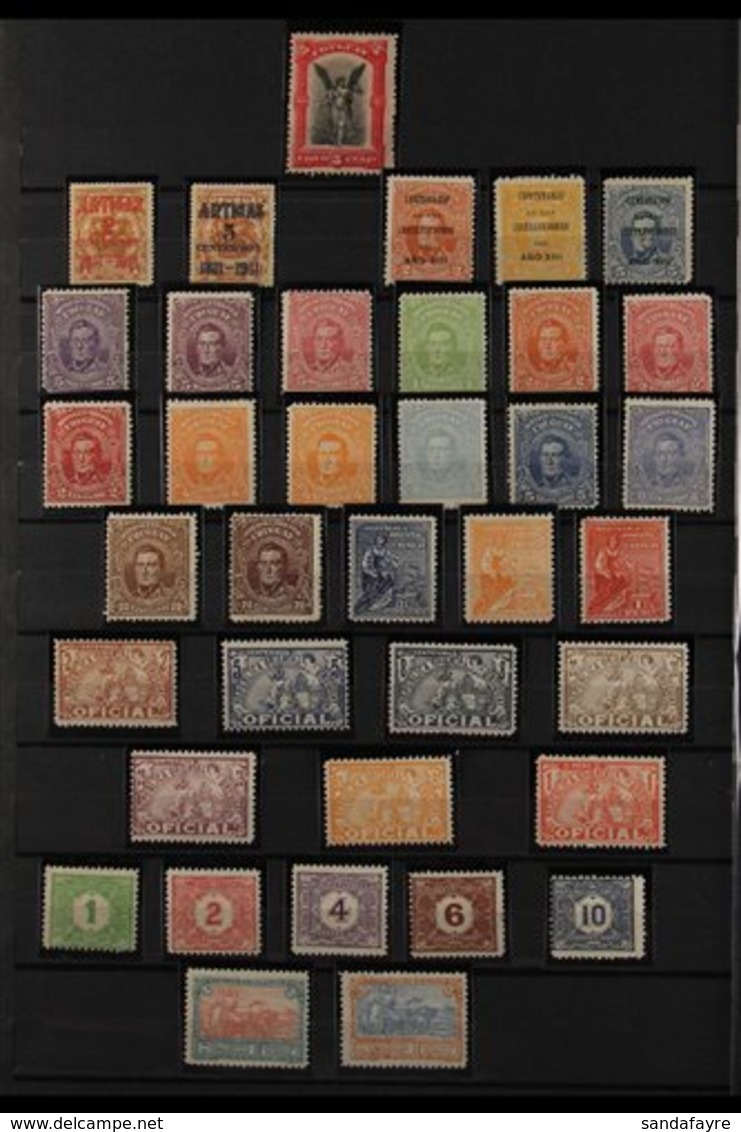 1911-1929 COMPREHENSIVE FINE MINT  On Stock Pages, All Different, Highly Complete For The Period, Includes 1912-15 Set W - Uruguay