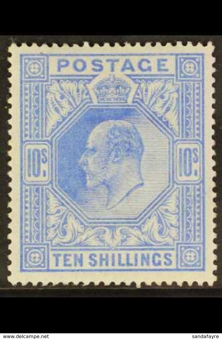 1902  10s Ultramarine, DLR Printing, Ed VII, SG 265, Lovely Fresh Mint Stamp With Trace Of Light Corner Crease But Well  - Sin Clasificación