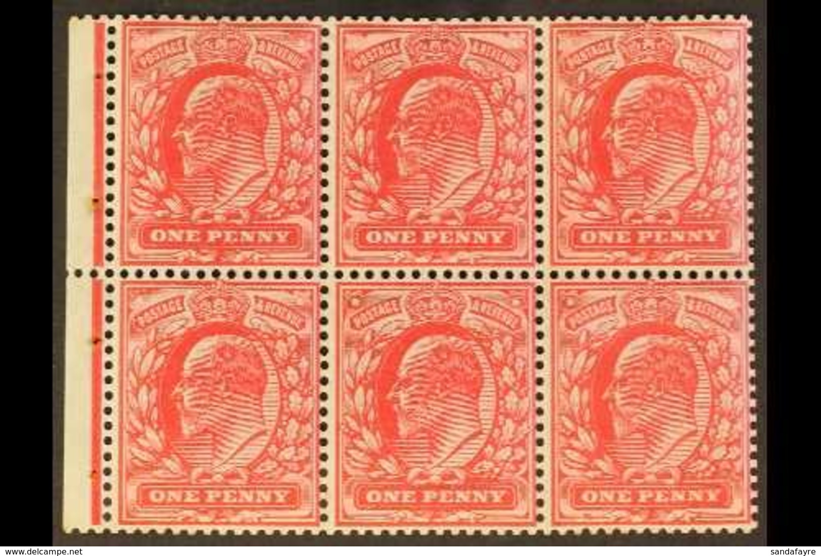 1904  1d Red Booklet Pane Of 6, SG MB 5a, Very Fine Never Hinged Mint. For More Images, Please Visit Http://www.sandafay - Sin Clasificación