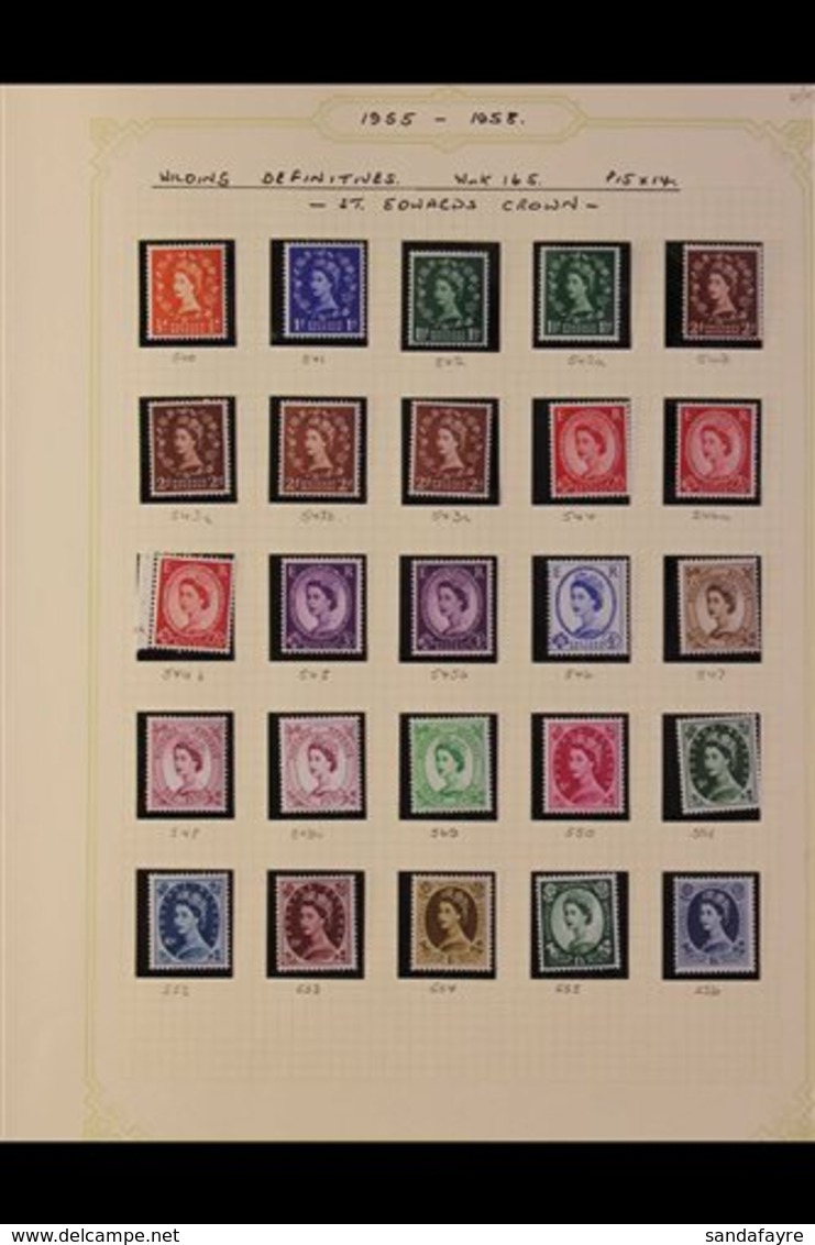 WILDINGS DEFINITIVES  1952-68 Fabulous Comprehensive Collection Of Mostly Never Hinged Mint And Very Fine Used Complete  - Altri & Non Classificati