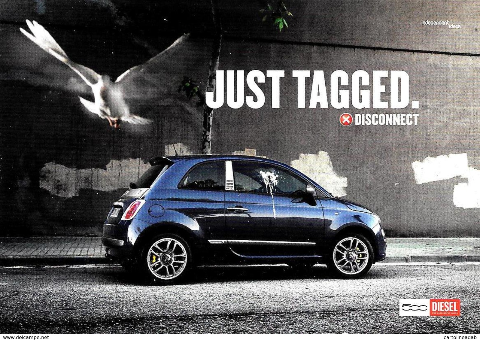 [MD3566] CPM - AUTO - FIAT 500 DIESEL - JUST TAGGED - PROMOCARD 9561 - PERFETTA - Non Viaggiata - Turismo