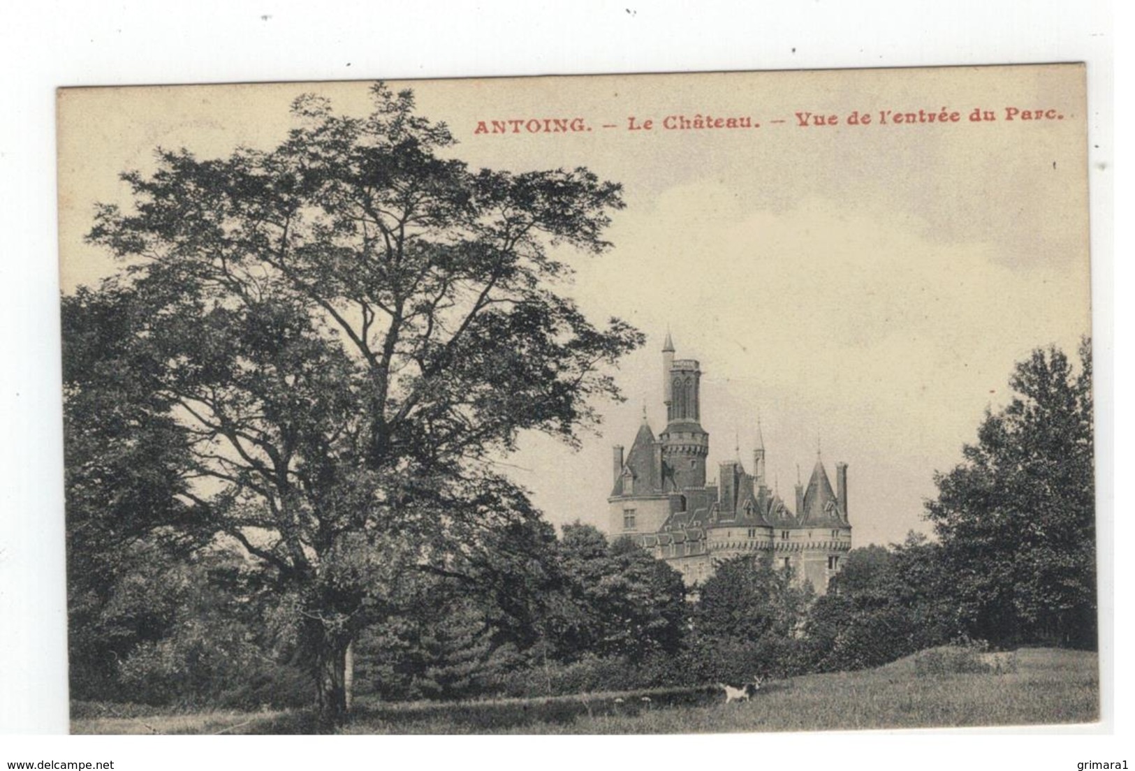 ANTOING - Le Château - Vue De L'entrée Du Parc 1910 - Antoing