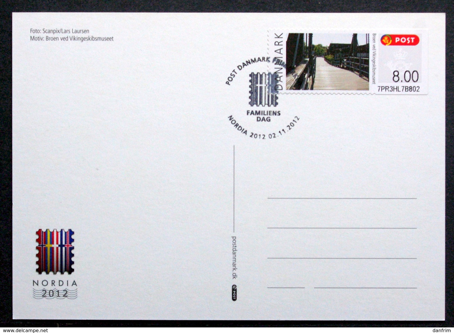 Denmark 2012  ATM/Frama Labels  MiNr.67  FDC  CARDS  ( Lot  6538) - Vignette [ATM]