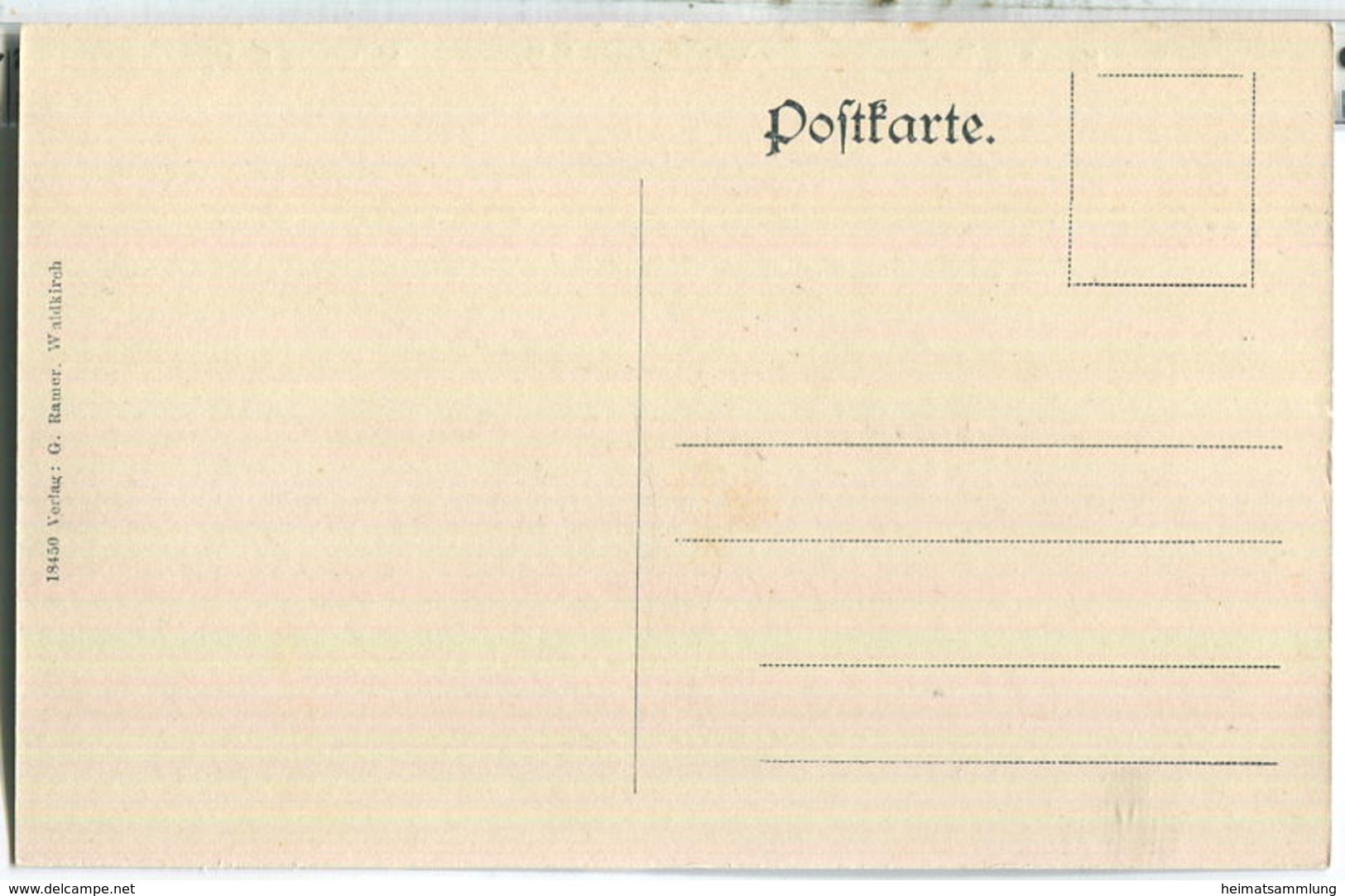 Waldkirch - Kastelburg - Verlag G. Ramer Waldkirch Ca. 1910 - Waldkirch
