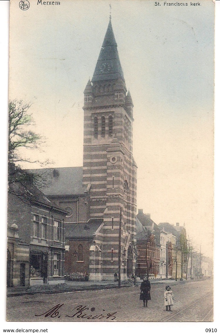 MERXEM-MERKSEM-ANTWERPEN "ST.FRANCISCUS KERK" SPECIALE EDITIE HUIS DIERCKX-GEKLEURDE PK - Antwerpen