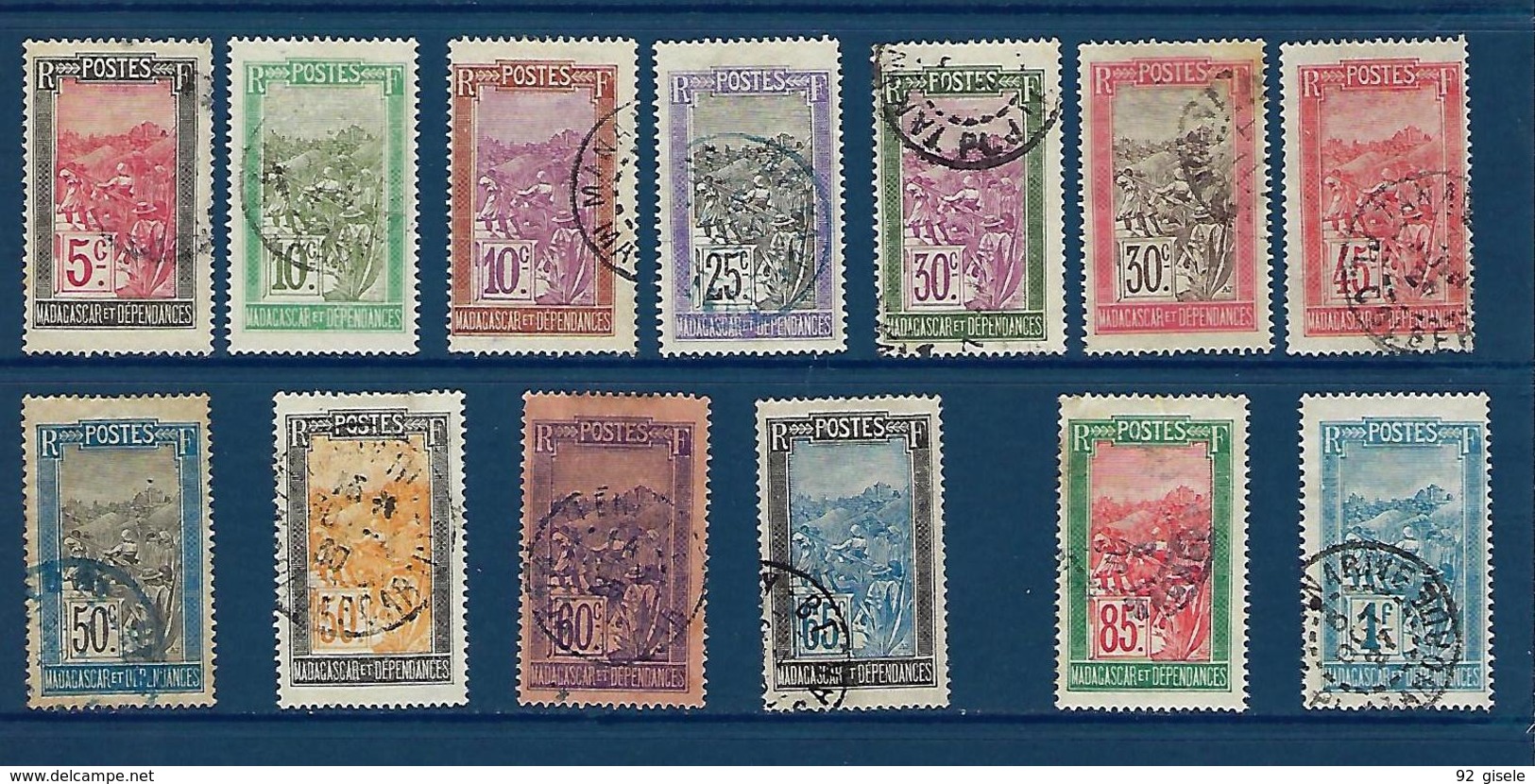Madagascar YT 131 à 136 " Transport " 1922-26 Oblitéré - Used Stamps