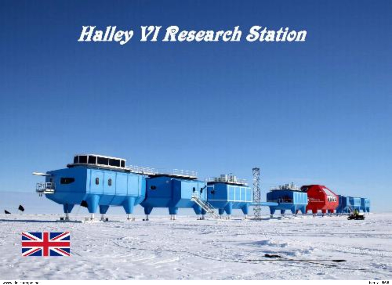 Antarctica Halley VI Research Station British Antarctic Survey New Postcard Antarktis AK - Other & Unclassified