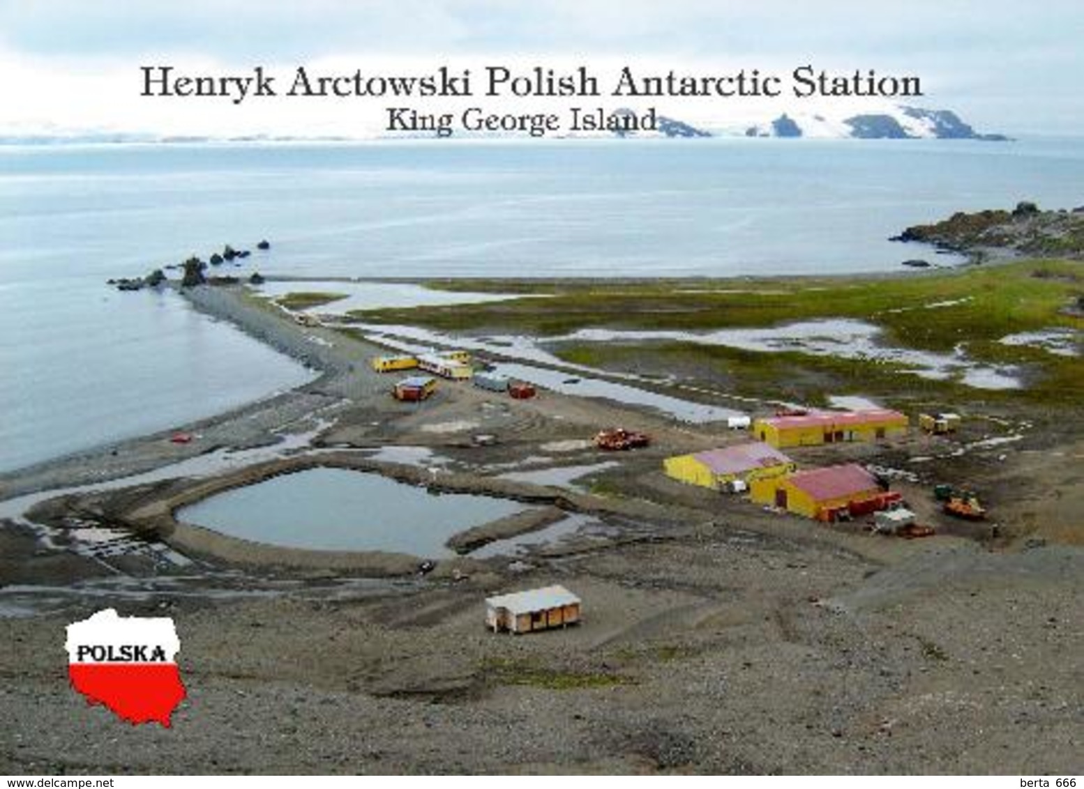 Antarctica Henryk Arctowski Station Poland New Postcard Antarktis AK - Sonstige & Ohne Zuordnung