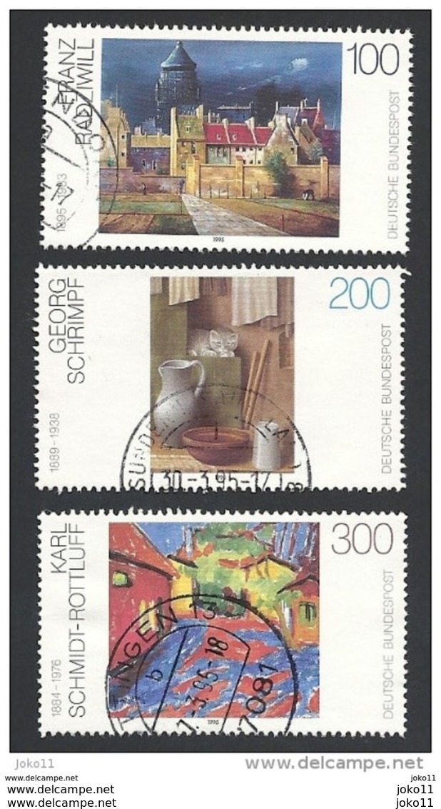 Deutschland, 1995, Mi.-Nr. 1774-1776, Gestempelt - Usados