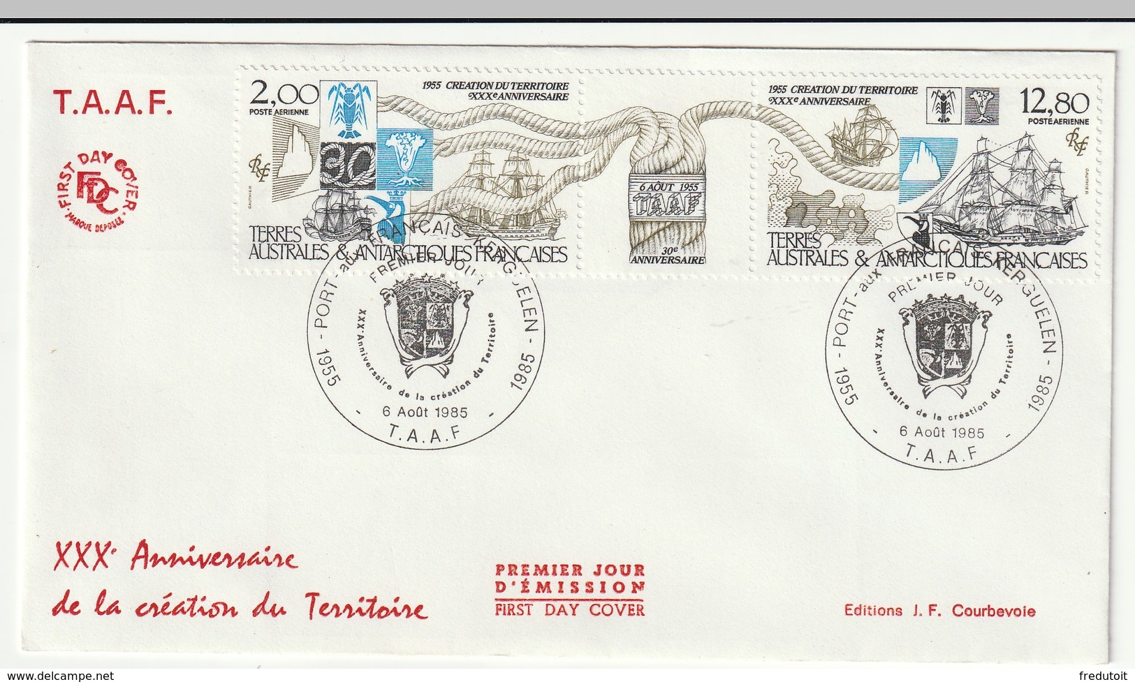 FDC - TAAF - N°PA 91A  (1985) - FDC