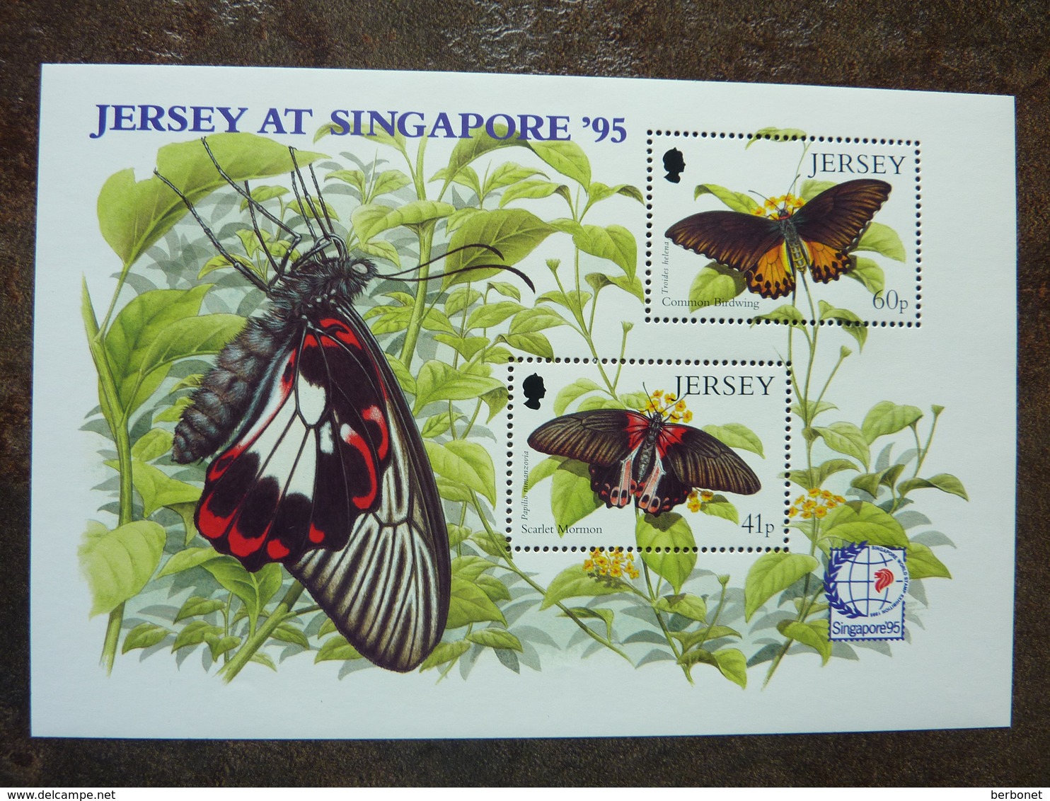 1995  BUTTERFLIES  SINGAPORE 95   ** MNH - Jersey