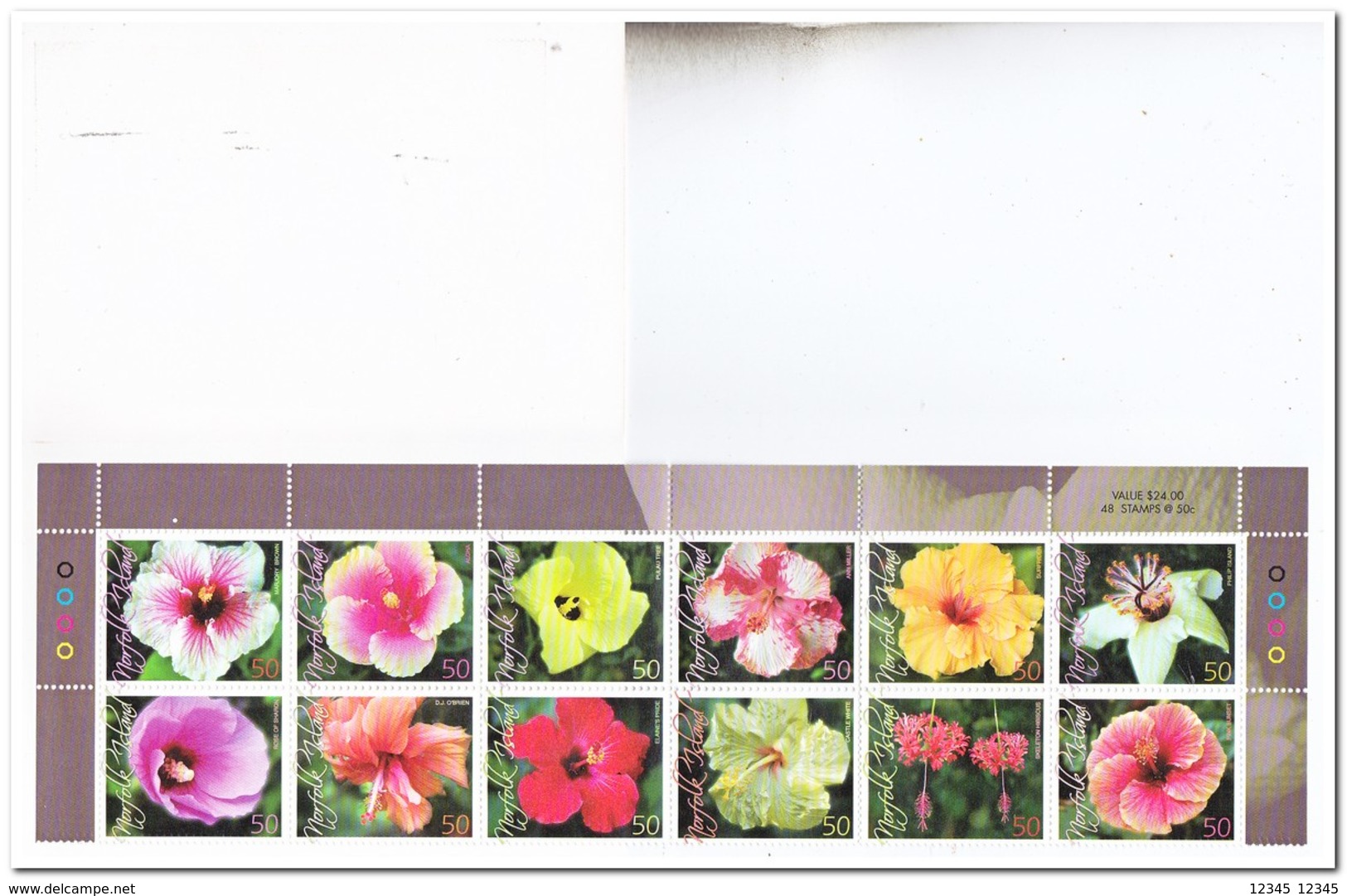 Norfolk Eiland 2005, Postfris MNH, Flowers ( Booklet, Carnet ) - Norfolk Eiland