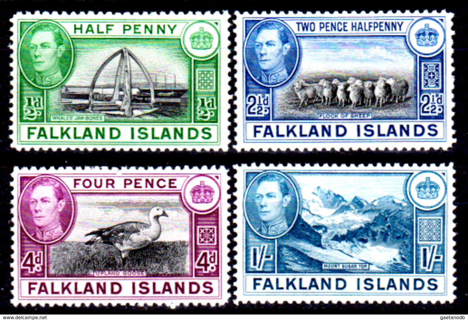 Falkland-0029 - Emissione 1937-41 (sg) NG - Senza Difetti Occulti. - Falkland