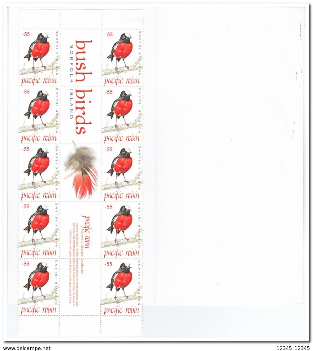 Norfolk Eiland 2009, Postfris MNH, Birds ( Booklet, Carnet ) - Norfolk Eiland