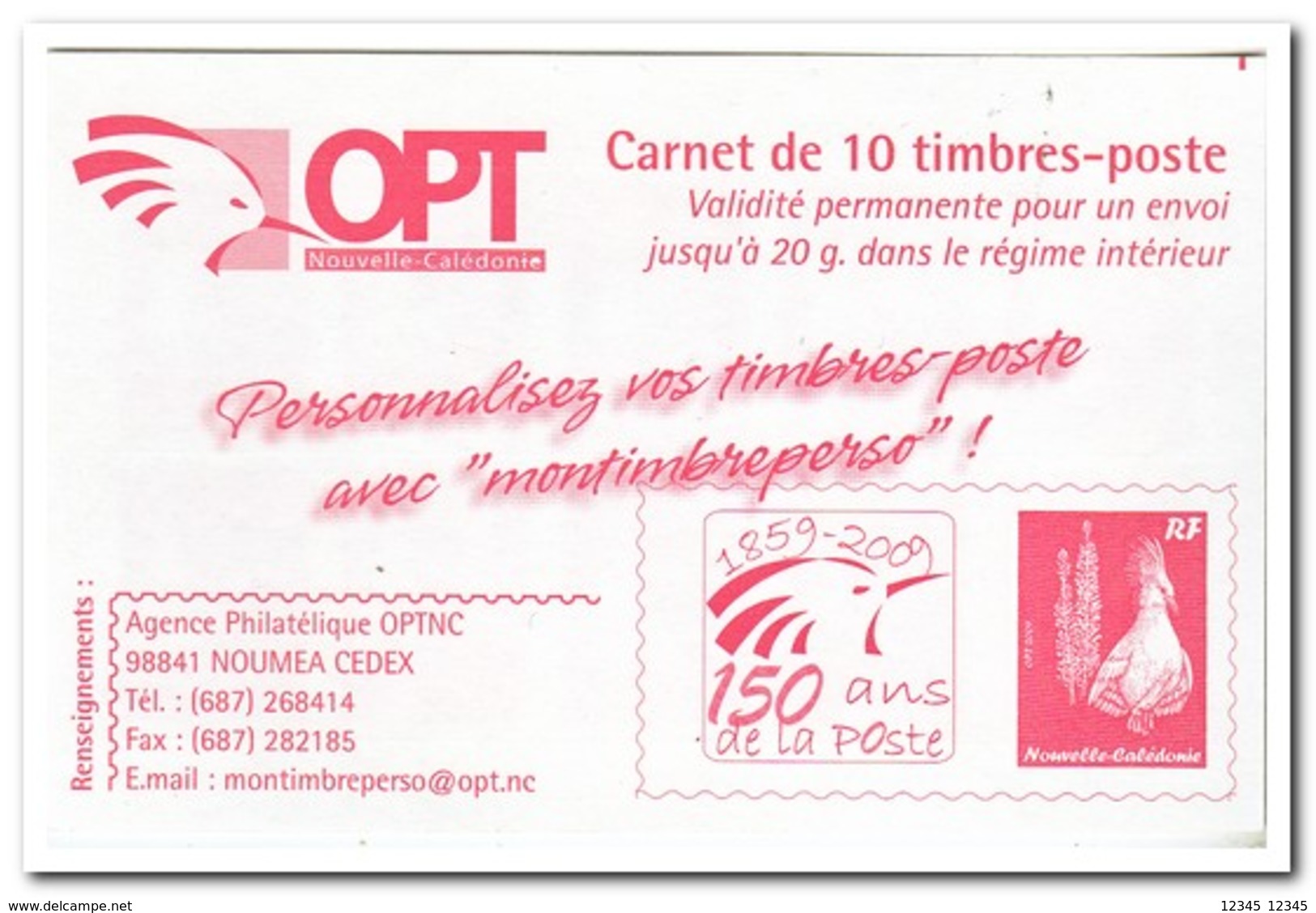 Nieuw Caledonië 2009, Postfris MNH, Birds ( Booklet, Carnet ) - Postzegelboekjes