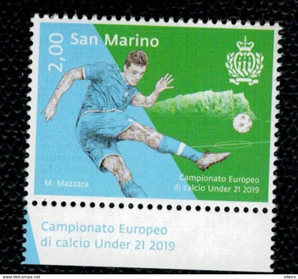 San Marino 2019 Sport Football Soccer European Championship U21 - Europei Calcio U21 1v Complete Set   ** MNH - Nuovi