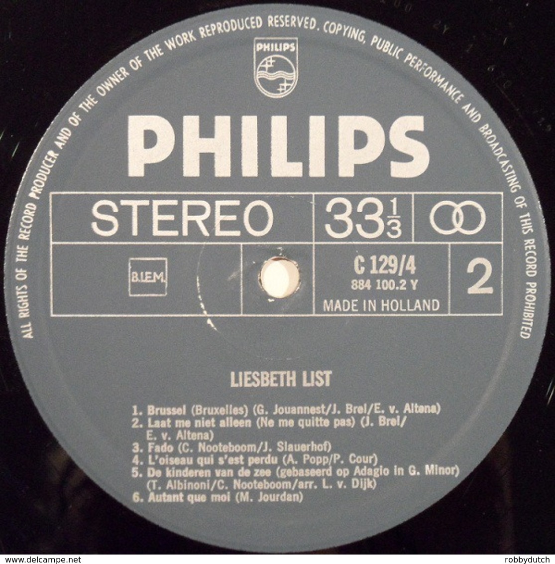 * LP *  LIESBETH LIST - SAME (Holland 1969) - Andere - Nederlandstalig