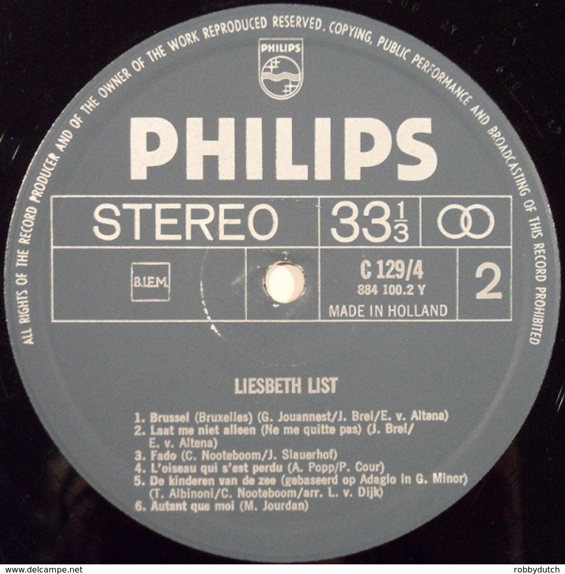 * LP *  LIESBETH LIST - SAME (Holland 1969) - Other - Dutch Music