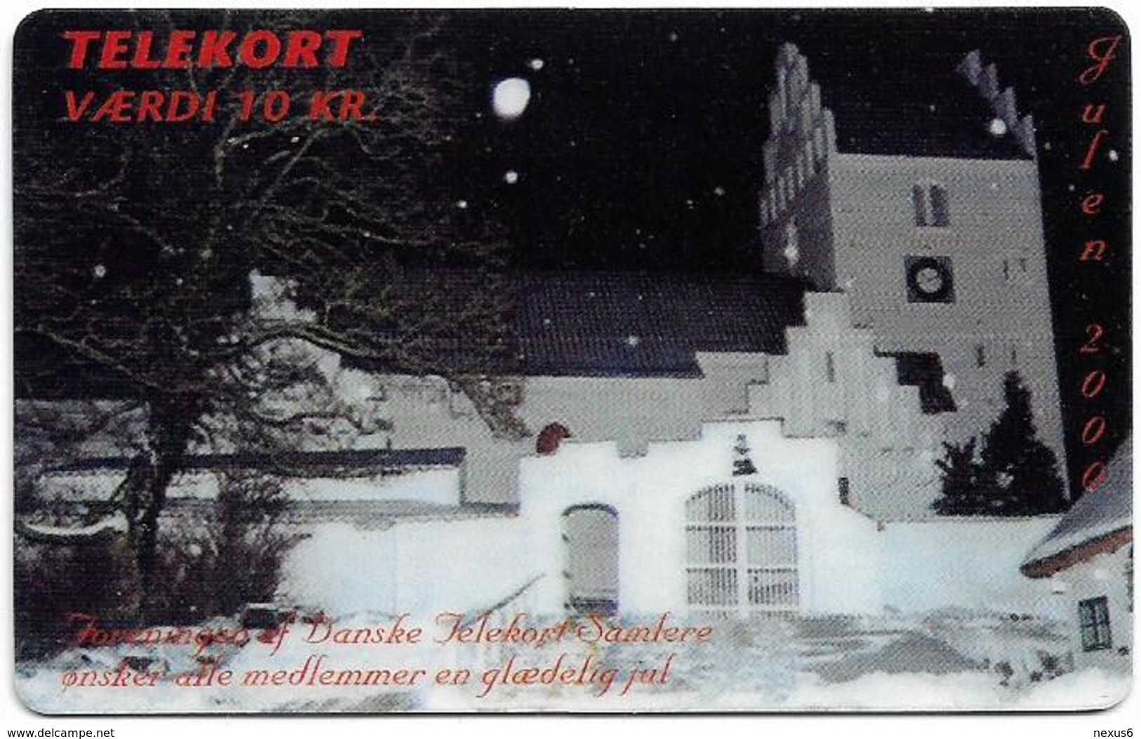 Denmark - DTS Medlemskort Issue - Christmas 2000 Private Remote Mem, Exp.30.06.2002, 10Kr, 350ex - Denmark