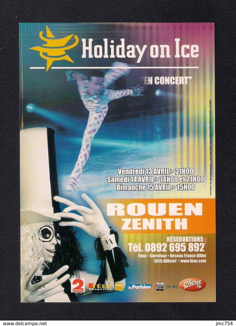 CPM.   Cart'Com.  Holiday On Ice à Rouen En Avril 2001.   Postcard. - Danse