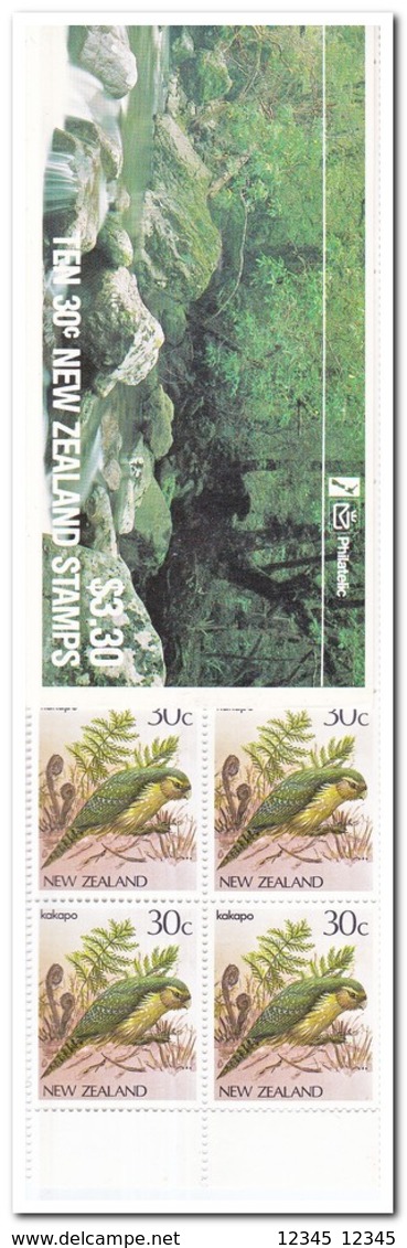 Nieuw Zeeland 1986, Postfris MNH, Birds ( Booklet, Carnet ) - Postzegelboekjes