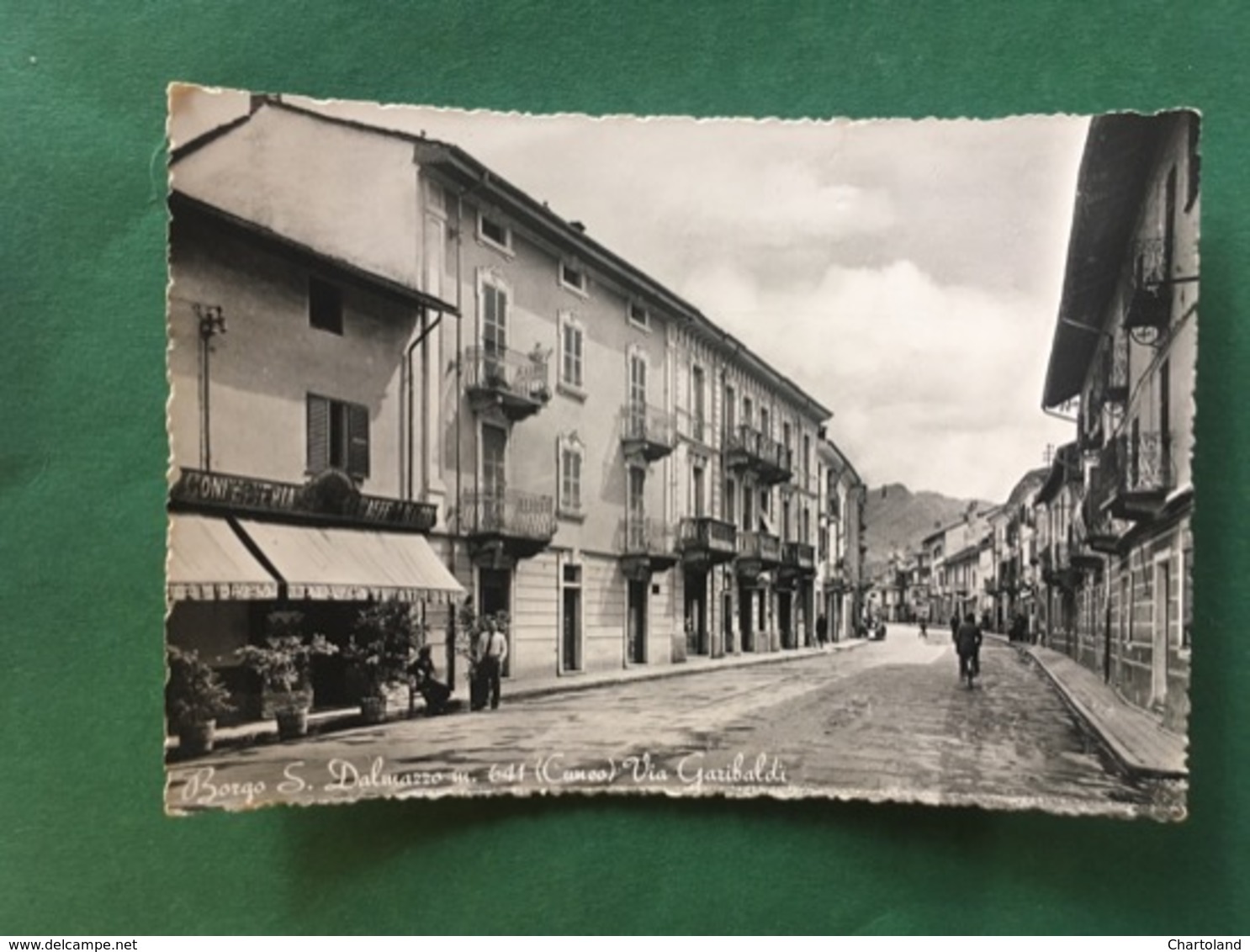Cartolina Borgo S. Dalmazzo M.641 - Cuneo - Via Garibaldi - 1952 - Cuneo