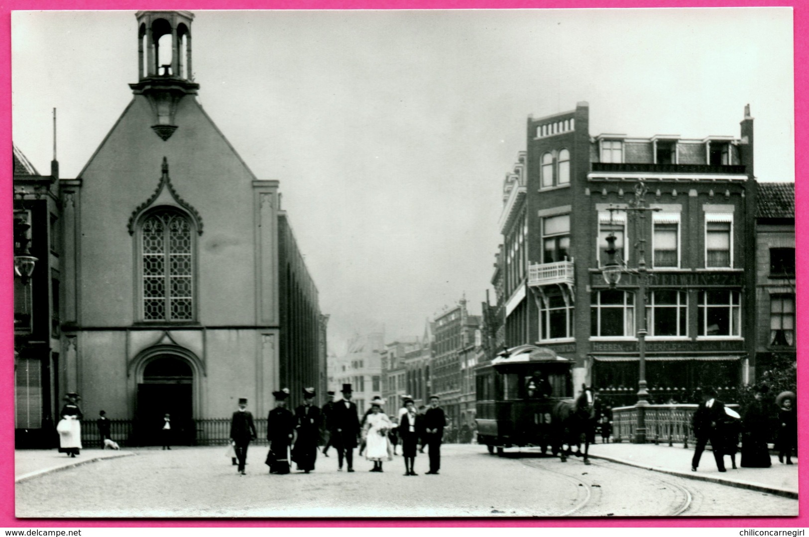 Zo Was Dordrecht - Visbrug Omstreeks 1908  - Tramway Tiré Par Un Cheval - Animée - Edit KOOS VERSTEEG - Dordrecht