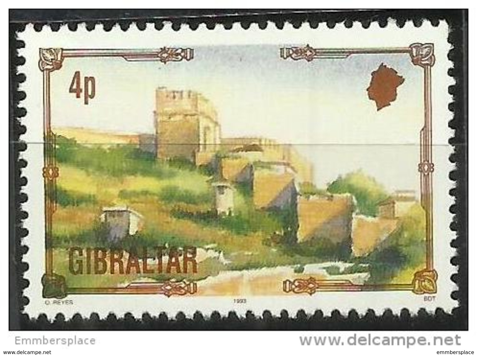 Gibraltar - 1993 Moorish Castle 4p MNH **    SG 698 - Gibraltar