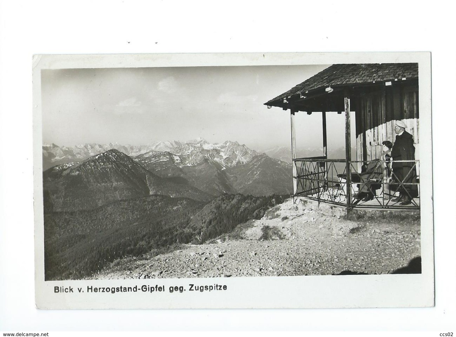 Blick V. Herzogstand-Gipfel Gegen Zugspitze 1931 - Herzogenaurach