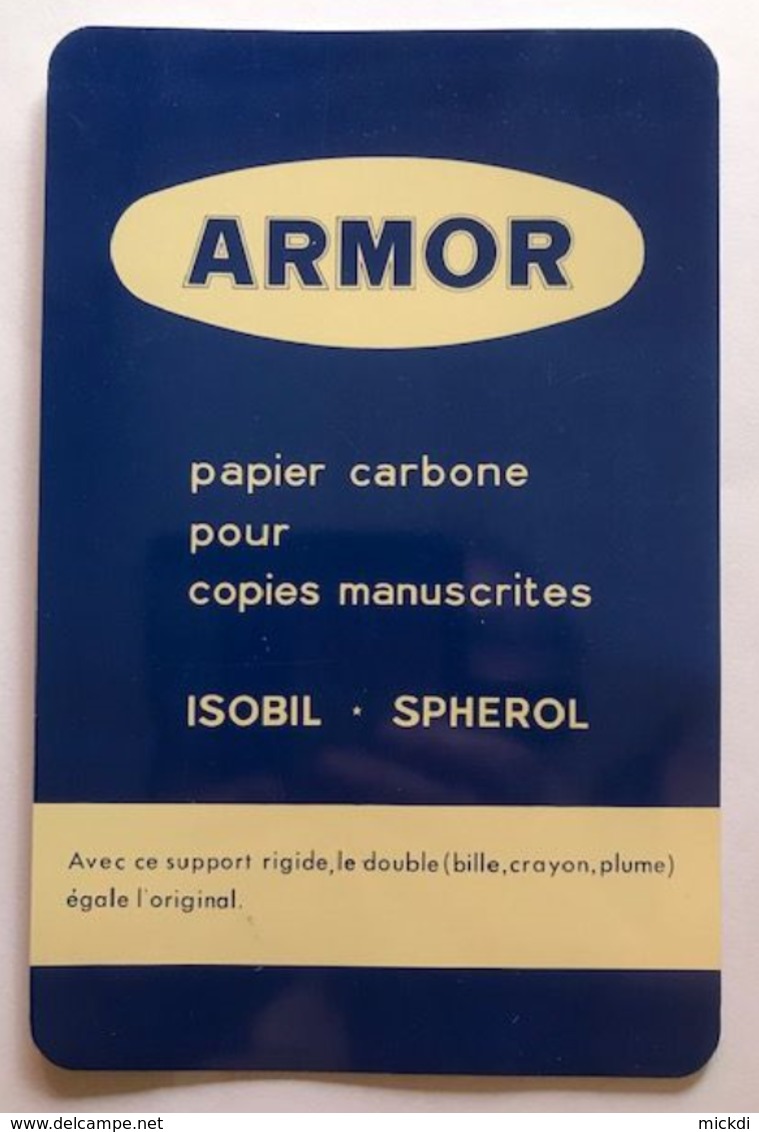 ARMOR SUPPORT RIGIDE METAL POUR COPIES MANUSCRITES PAPIER CARBONE - Blechschilder (ab 1960)