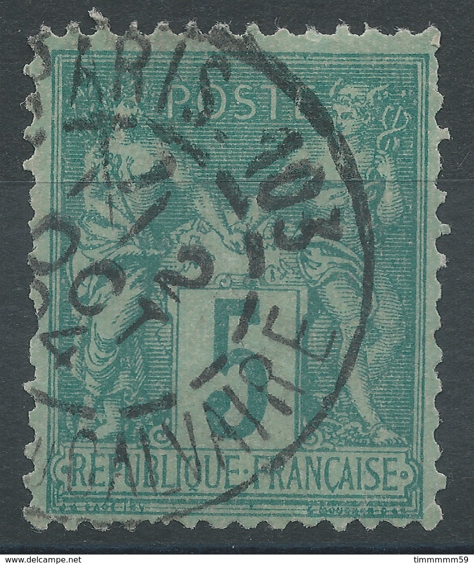 Lot N°49489  N°75, Oblit Cachet à Date De PARIS-103 R.des FILLES Du CALVAIRE - 1876-1898 Sage (Type II)